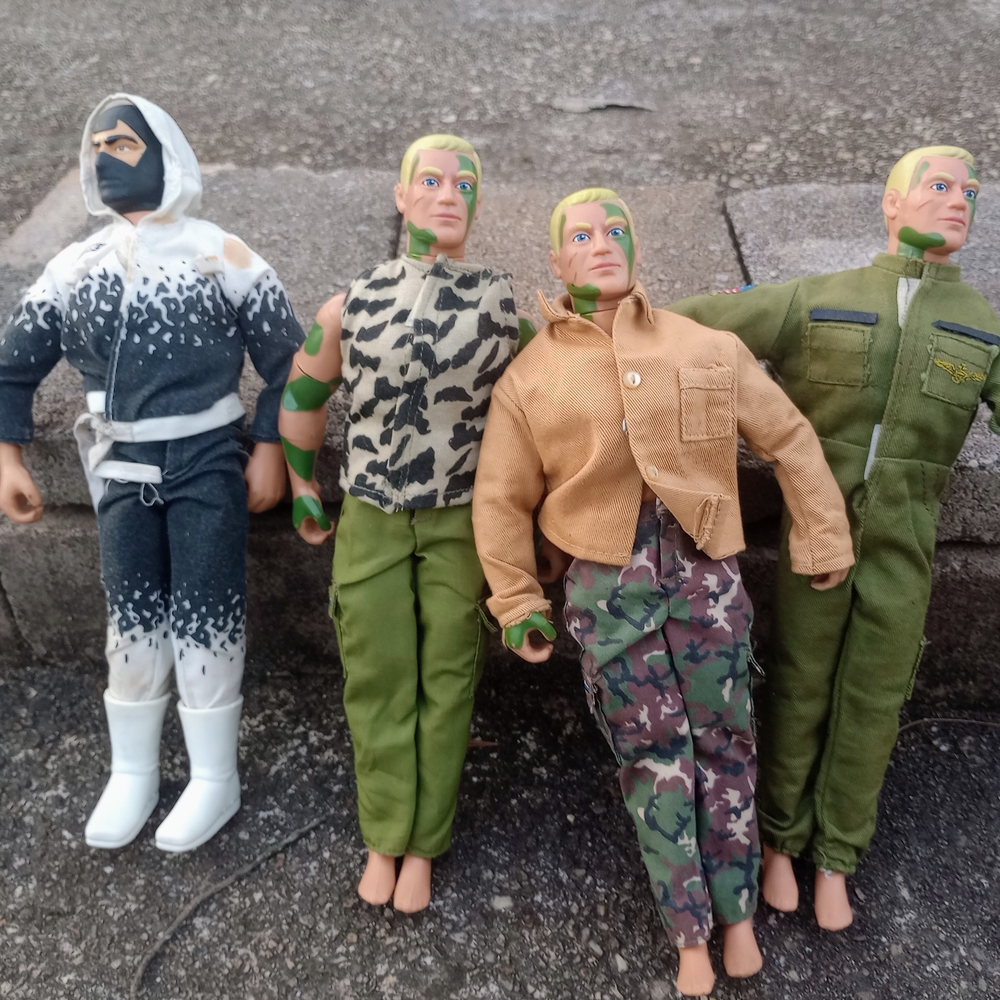 Lot Of For Vintage 1990s GI Joe 12 Inch Action Figures Storm Shadow Military Sty
